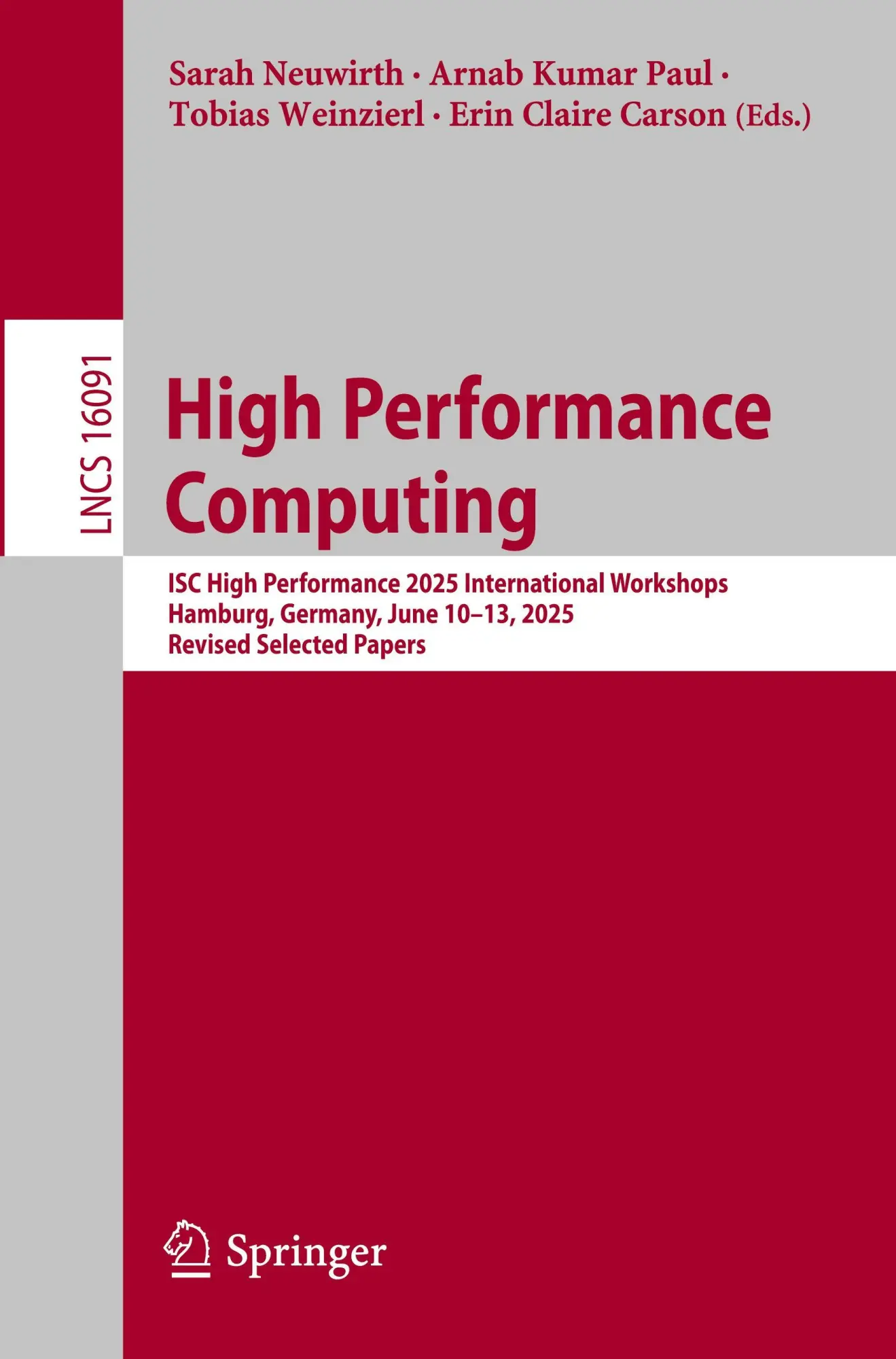Cover: 9783032076113 | High Performance Computing | Sarah Neuwirth (u. a.) | Taschenbuch | xv