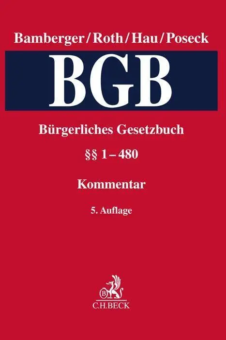 Cover: 9783406776113 | Bürgerliches Gesetzbuch Band 1: §§ 1-480 | Kommentar | Buch | Leinen