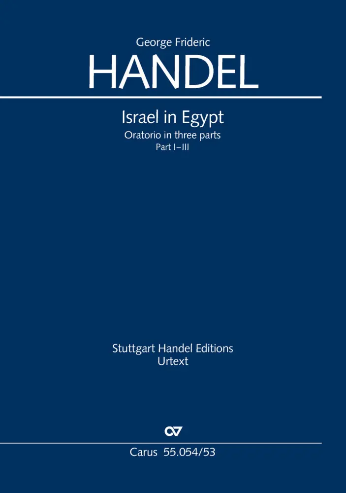 Cover: 9790007096113 | Israel in Egypt, Klavierauszug. Pt.-I-III | HWV 54,5, 1739 | Händel