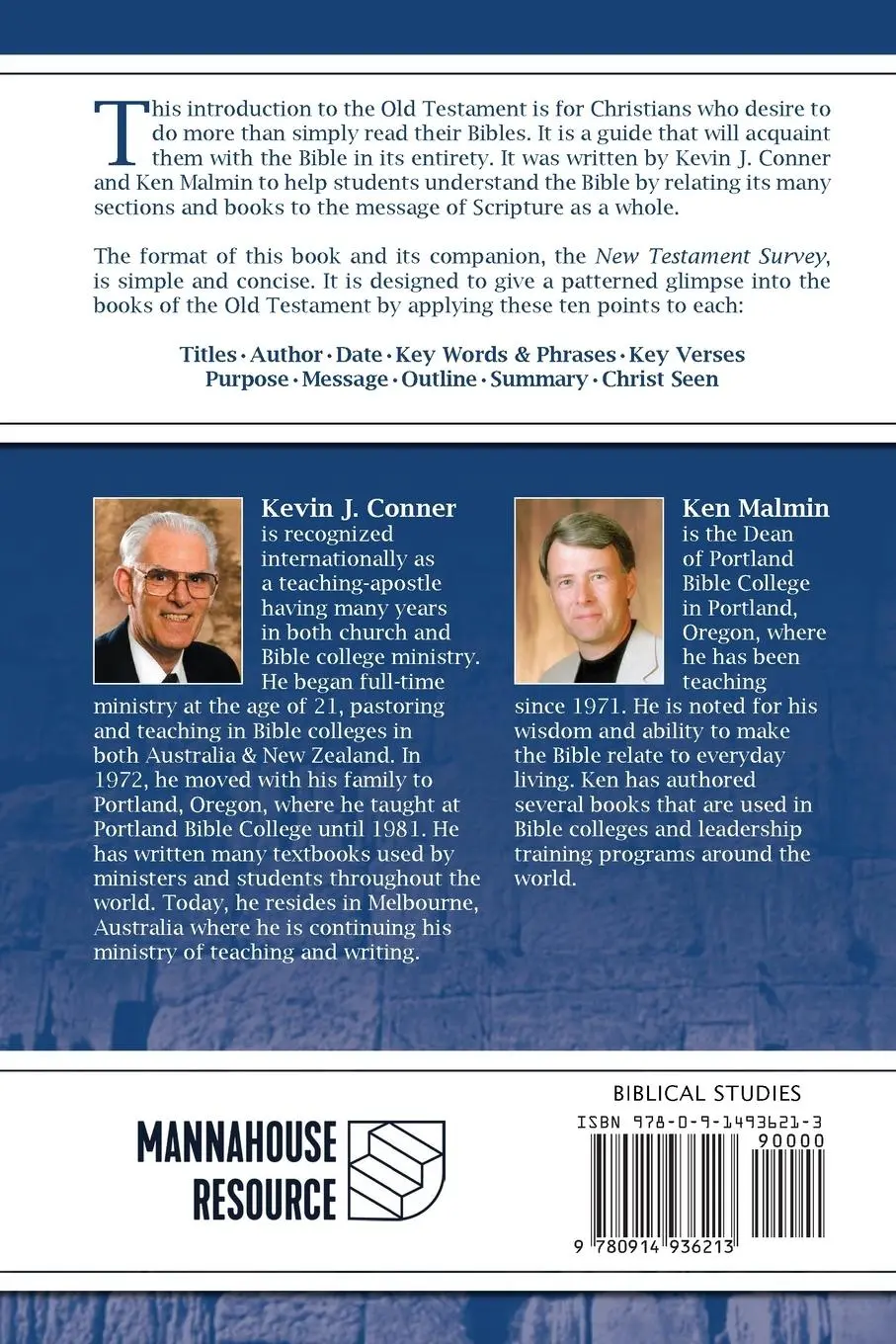Rückseite: 9780914936213 | Old Testament Survey | Kevin J Conner (u. a.) | Taschenbuch | Englisch