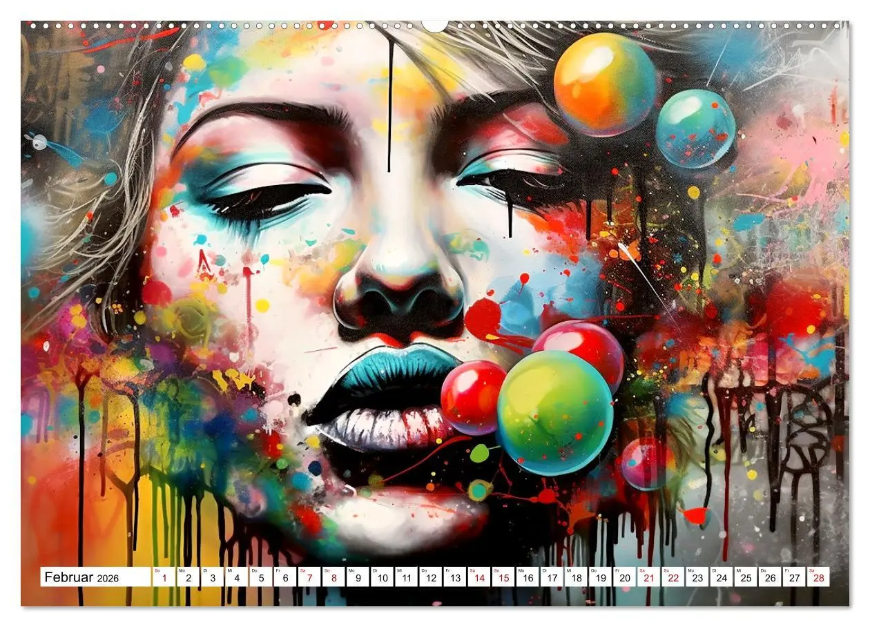 Bild: 9783457496213 | Street Art Graffiti (Wandkalender 2026 DIN A2 quer), CALVENDO...