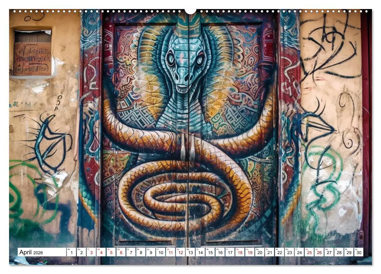 Bild: 9783457496213 | Street Art Graffiti (Wandkalender 2026 DIN A2 quer), CALVENDO...