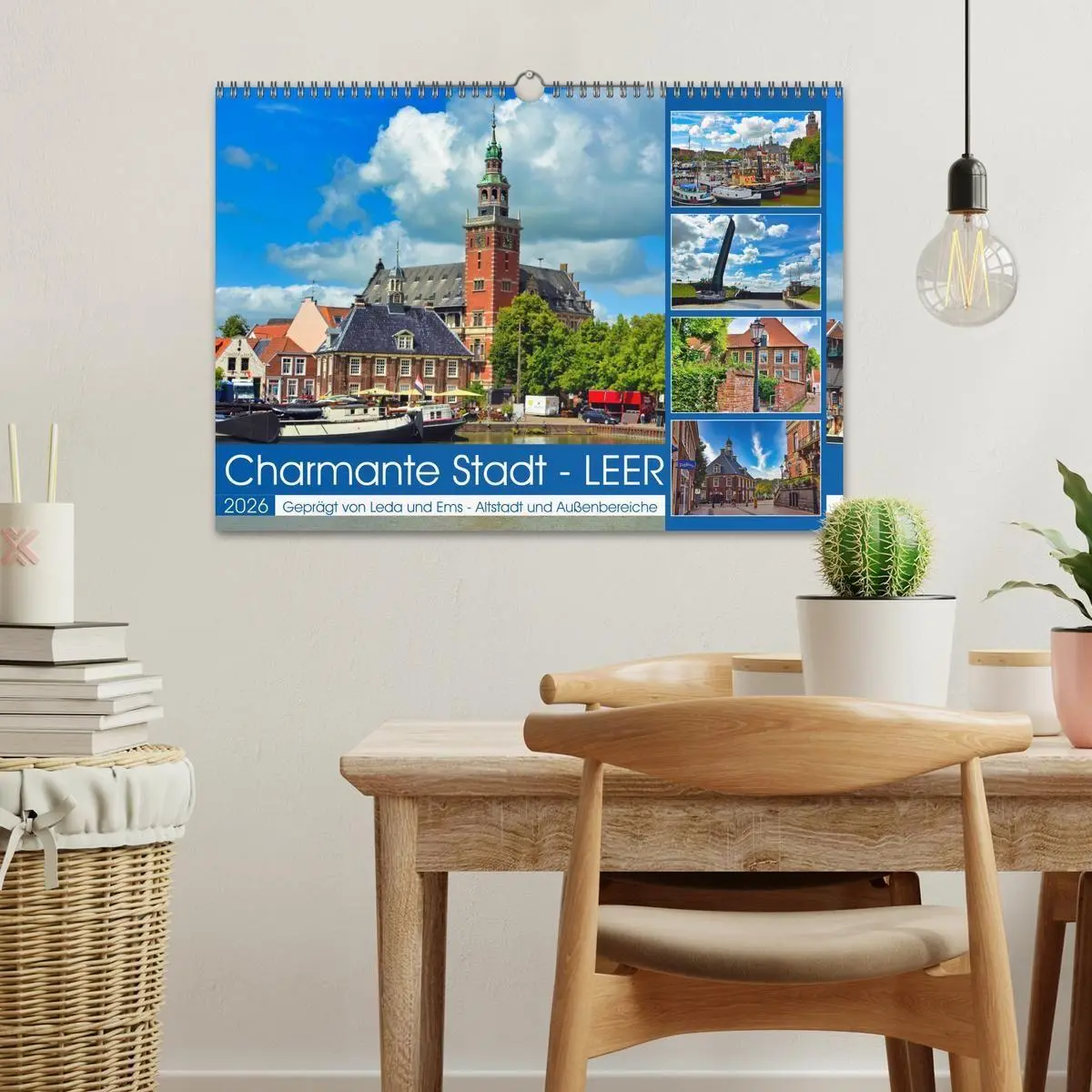 Bild: 9783516656213 | Charmante Stadt - LEER (Wandkalender 2026 DIN A3 quer), CALVENDO...