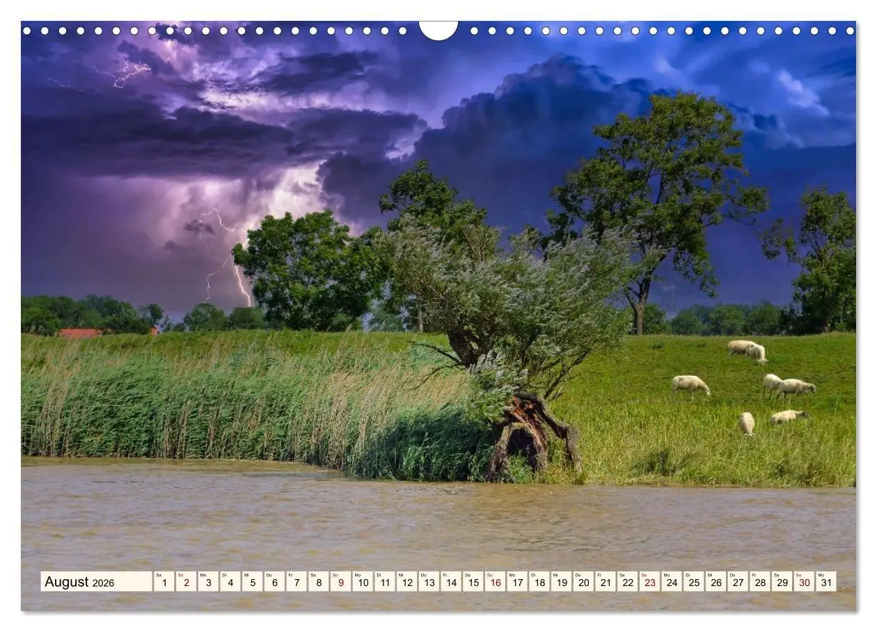 Bild: 9783516656213 | Charmante Stadt - LEER (Wandkalender 2026 DIN A3 quer), CALVENDO...