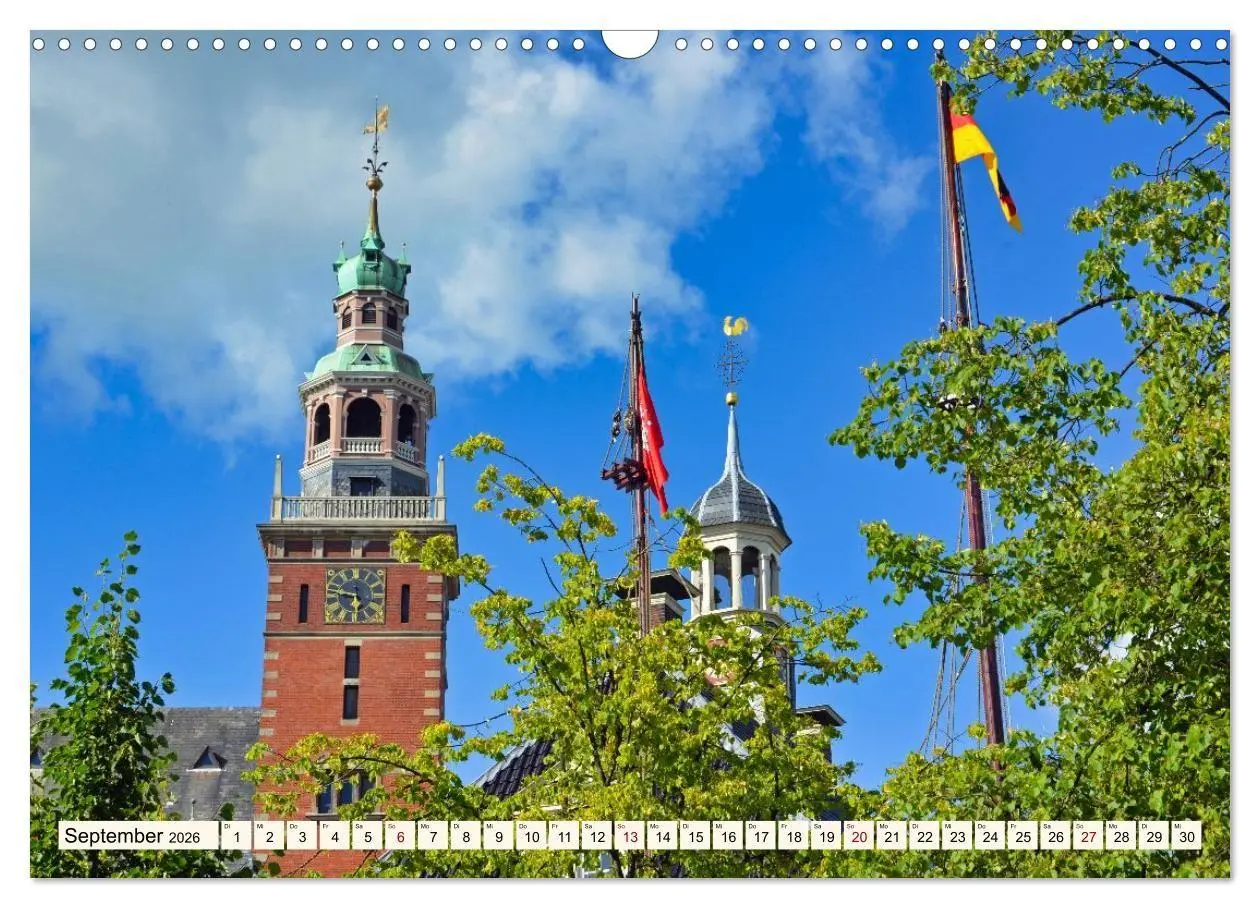 Bild: 9783516656213 | Charmante Stadt - LEER (Wandkalender 2026 DIN A3 quer), CALVENDO...