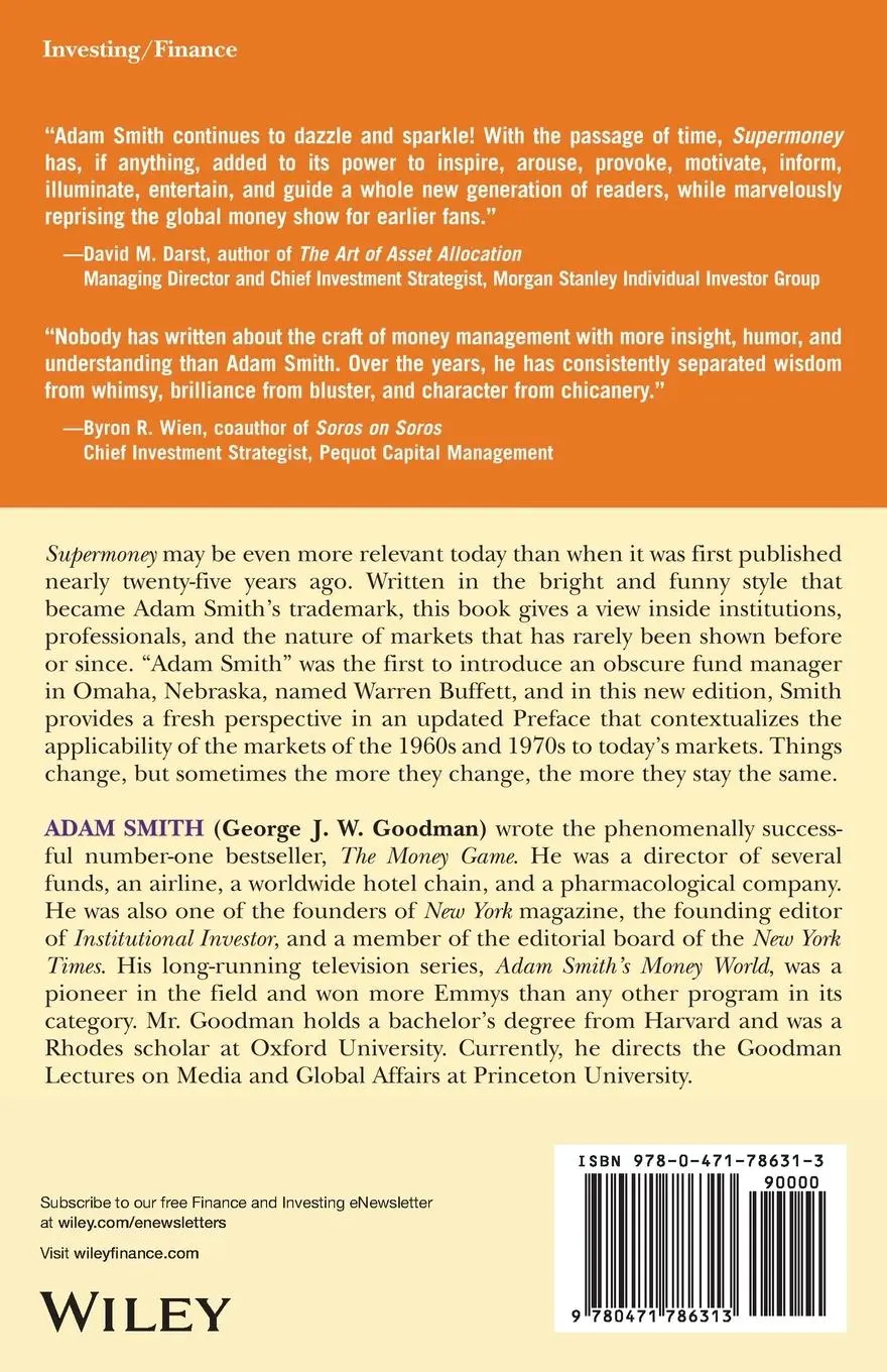 Rückseite: 9780471786313 | Supermoney | Adam Smith | Taschenbuch | 336 S. | Englisch | 2006