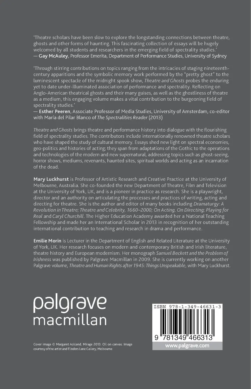 Rückseite: 9781349466313 | Theatre and Ghosts | Materiality, Performance and Modernity | Buch