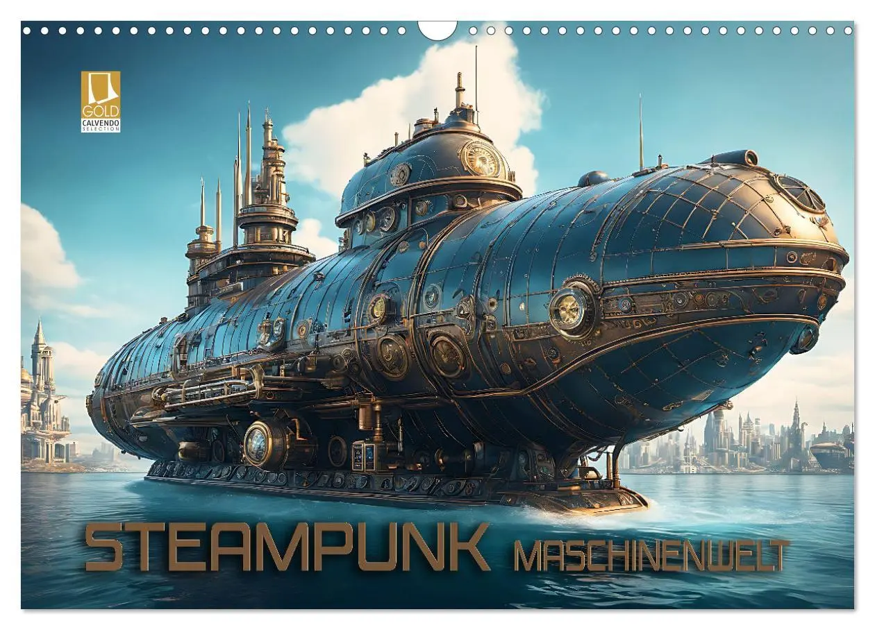 Cover: 9783457486313 | Steampunk Maschinenwelt (Wandkalender 2026 DIN A3 quer), CALVENDO...