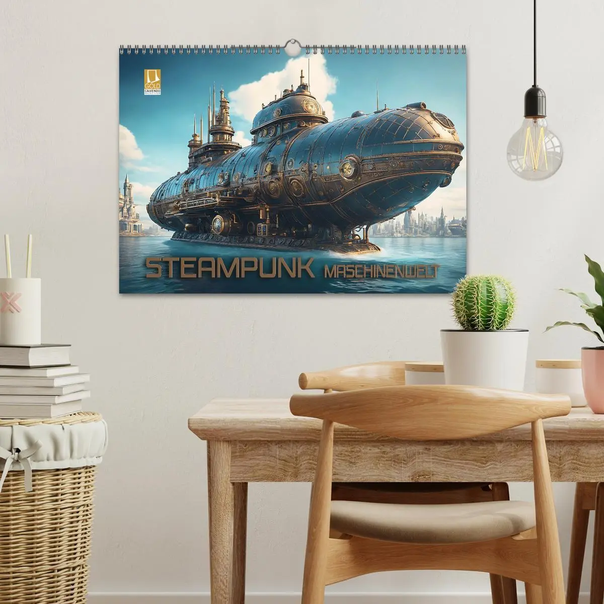 Bild: 9783457486313 | Steampunk Maschinenwelt (Wandkalender 2026 DIN A3 quer), CALVENDO...