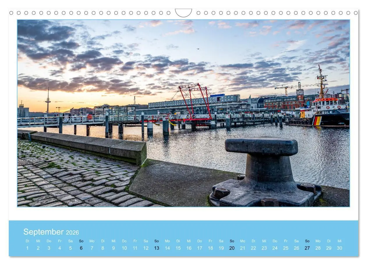 Bild: 9783457626313 | Kiel: Maritime Impressionen (Wandkalender 2026 DIN A3 quer),...