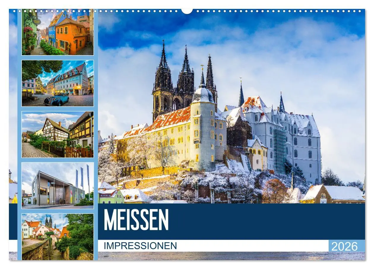 Cover: 9783457866313 | Meißen Impressionen (Wandkalender 2026 DIN A2 quer), CALVENDO...