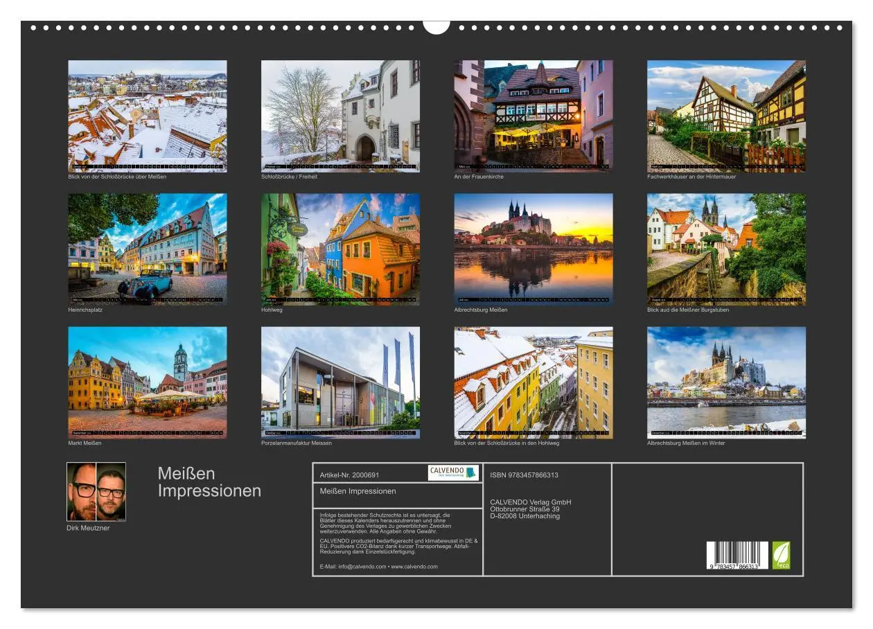 Bild: 9783457866313 | Meißen Impressionen (Wandkalender 2026 DIN A2 quer), CALVENDO...