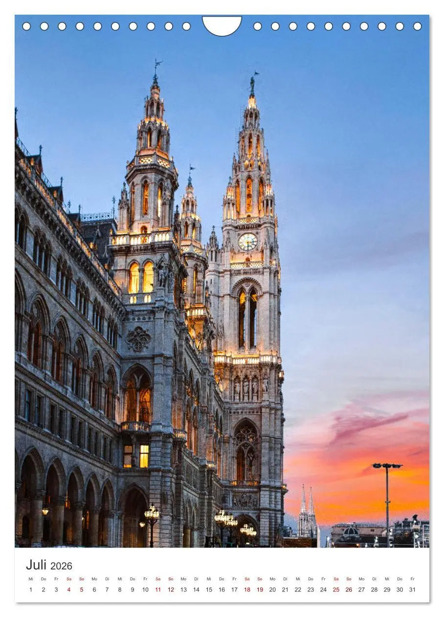 Bild: 9783516336313 | Ach du schönes Wien (Wandkalender 2026 DIN A4 hoch), CALVENDO...