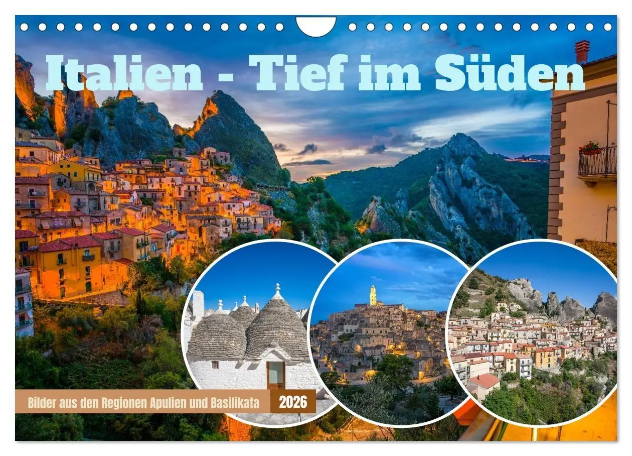 Cover: 9783516716313 | Italien - Tief im Süden (Wandkalender 2026 DIN A4 quer), CALVENDO...