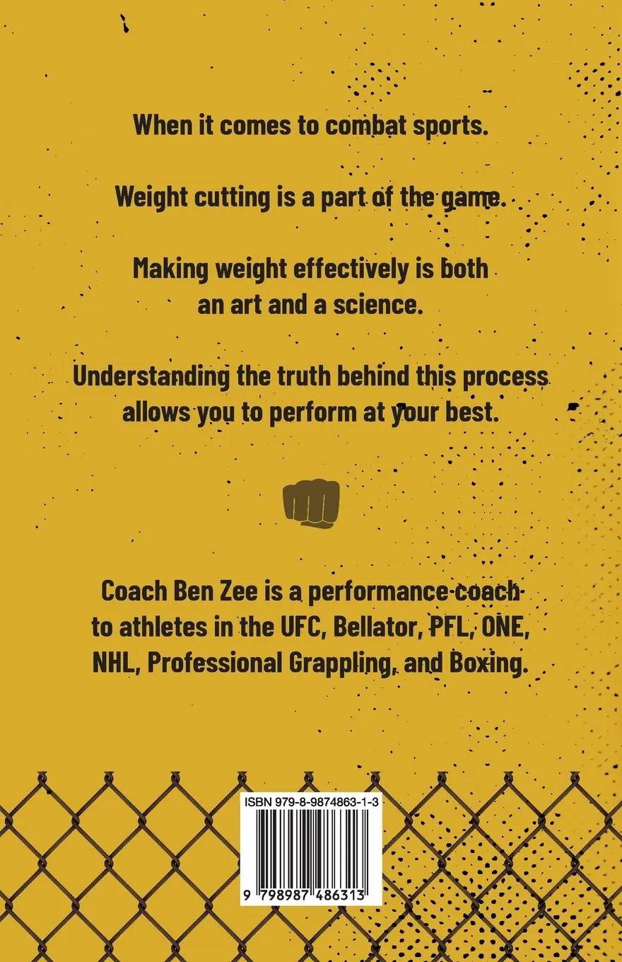 Rückseite: 9798987486313 | Weight Cutting for Fighting | Ben Zee | Taschenbuch | Englisch | 2024