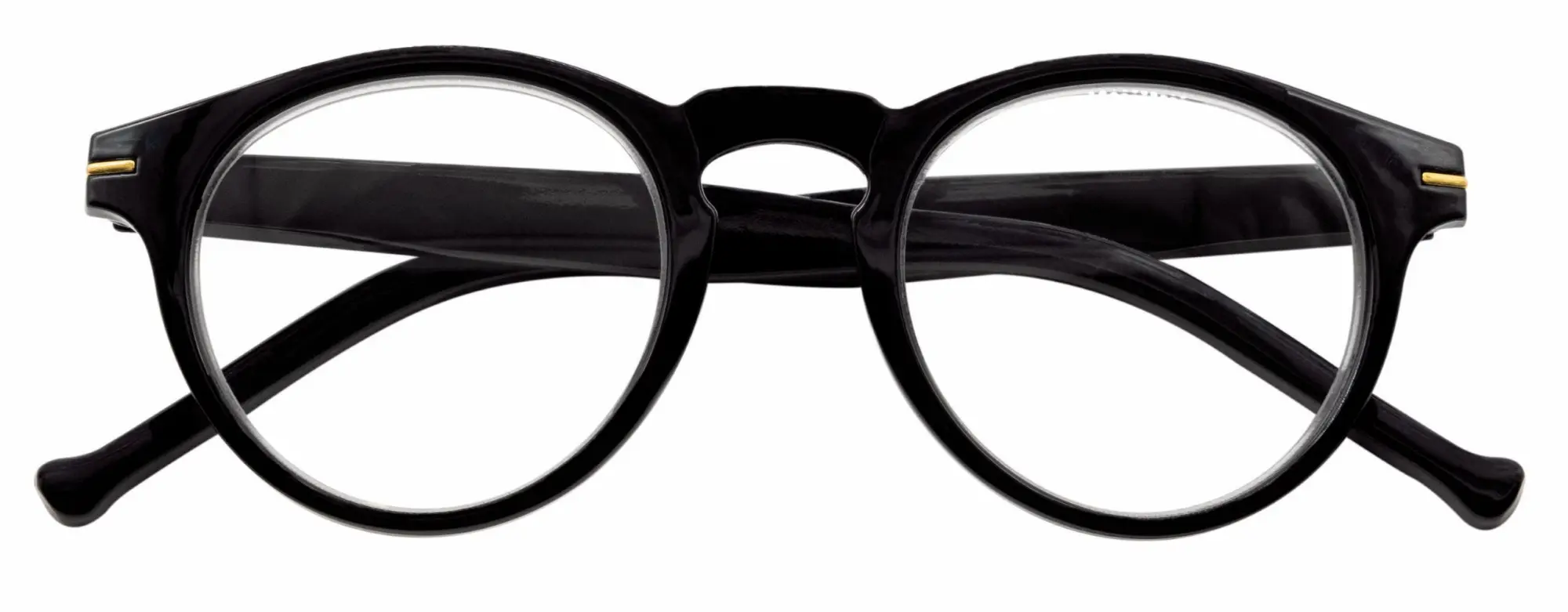 Lesebrille FRANKIE, schwarz, +2.00 dpt mit Etui