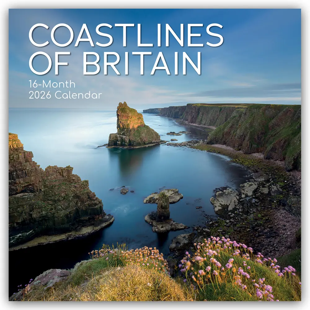 Cover: 9781836226413 | Coastline of Britain - Die Britische Küste 2026 - 16-Monatskalender