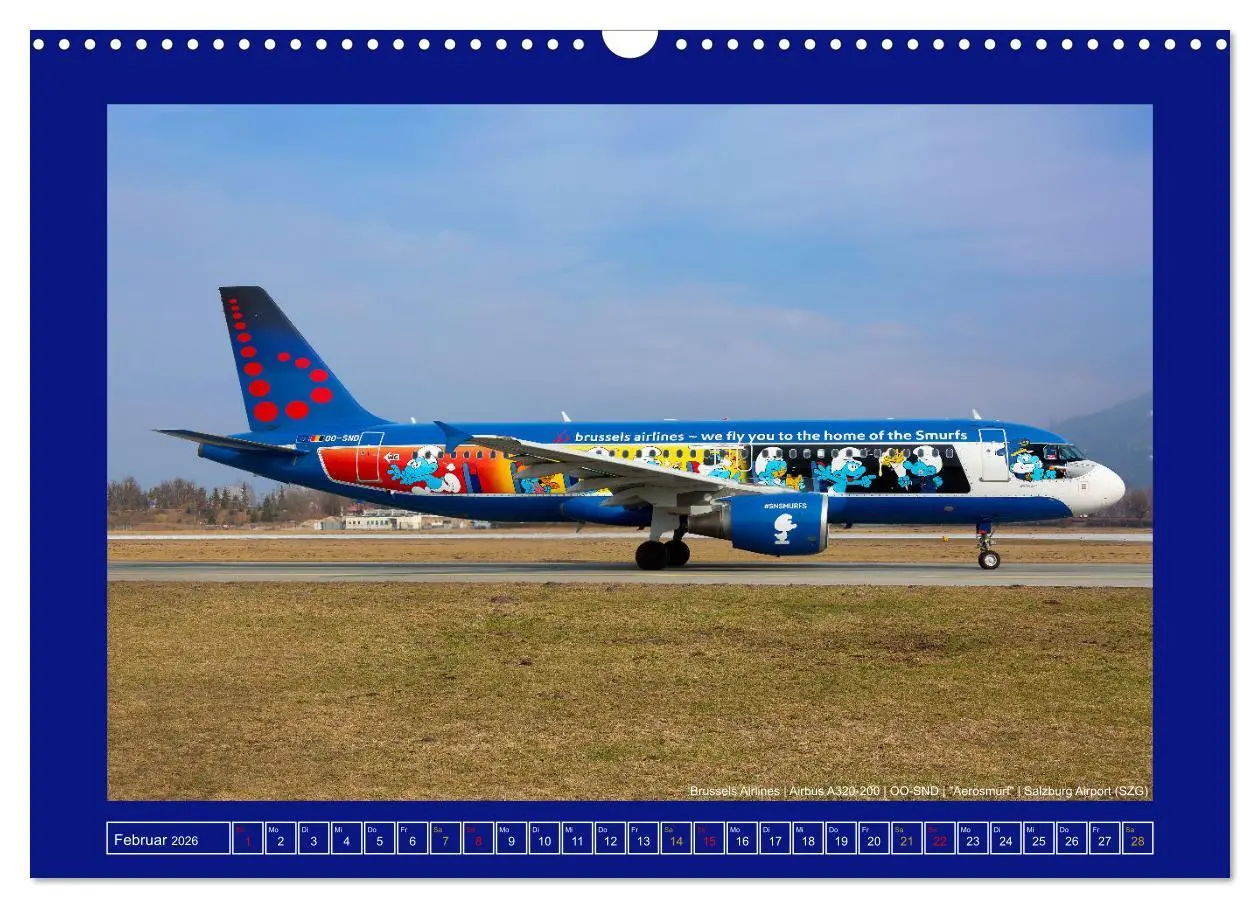 Bild: 9783457546413 | Bunte Airliner (Wandkalender 2026 DIN A3 quer), CALVENDO...