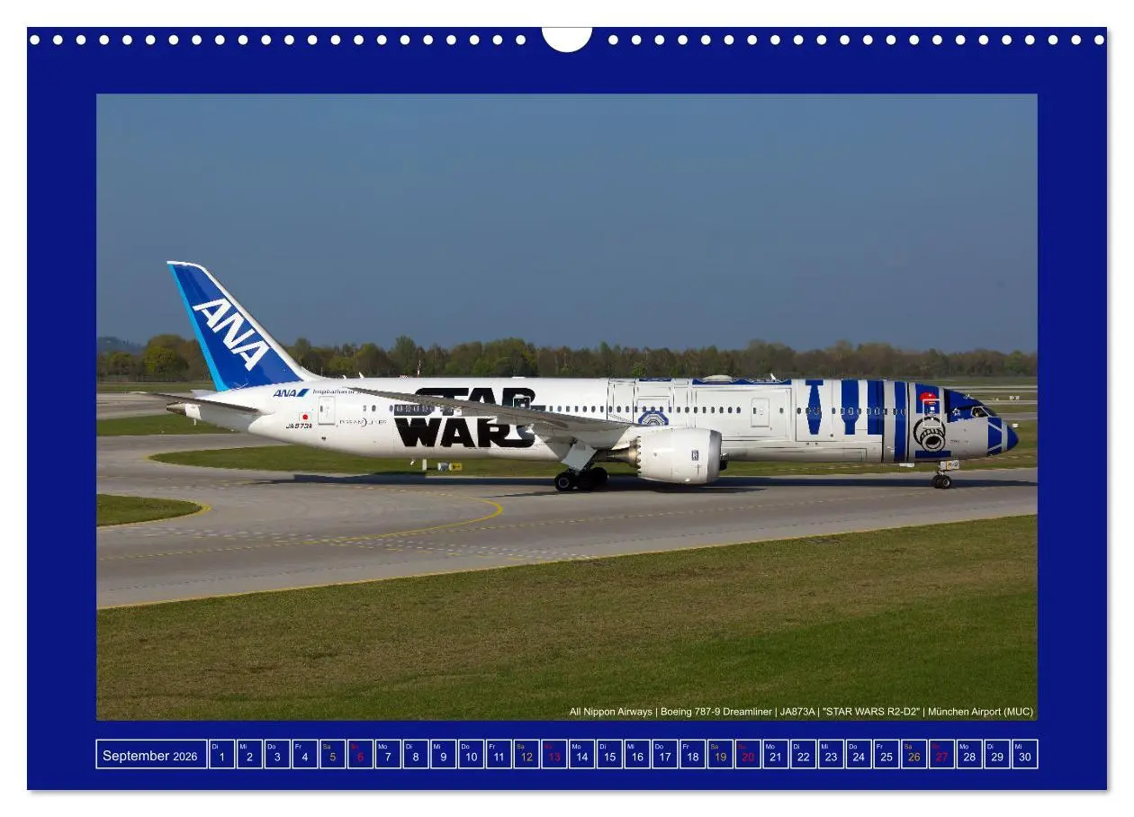 Bild: 9783457546413 | Bunte Airliner (Wandkalender 2026 DIN A3 quer), CALVENDO...