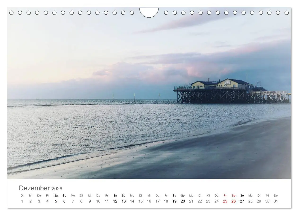 Bild: 9783457786413 | Nordfriesland (Wandkalender 2026 DIN A4 quer), CALVENDO Monatskalender