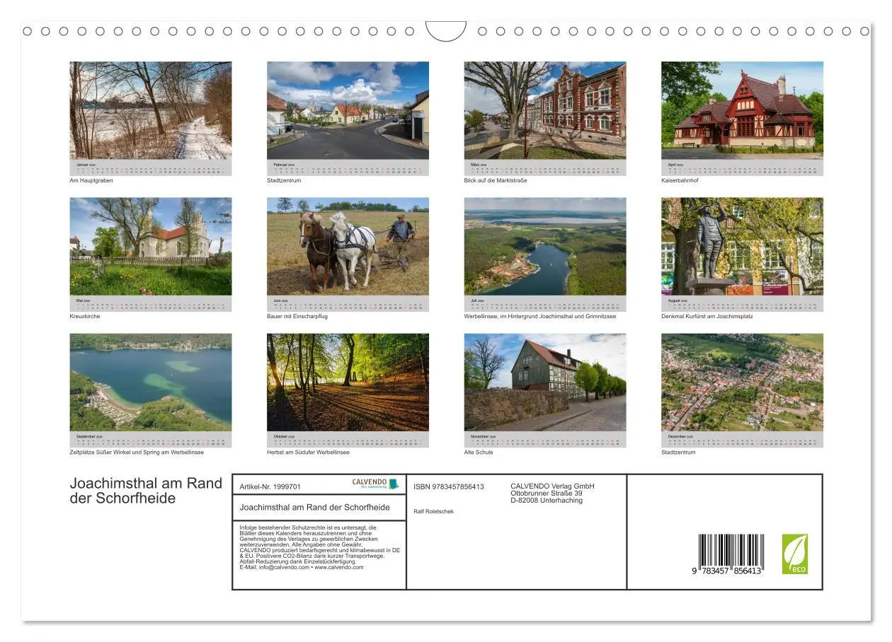 Bild: 9783457856413 | Joachimsthal am Rand der Schorfheide (Wandkalender 2026 DIN A3...