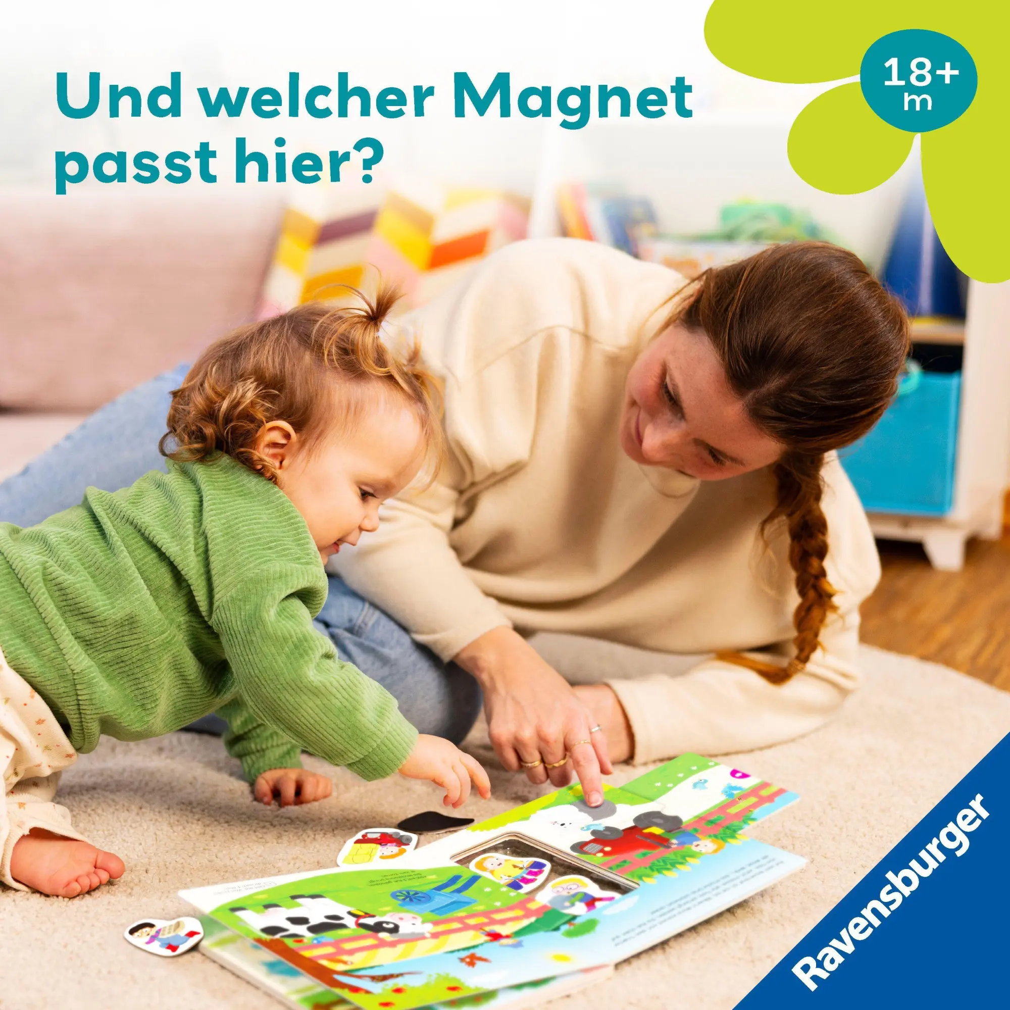 Bild: 9783473456413 | Play+ Mein Spiel mit-Magnetbuch Komm, wir lernen Zählen - ab 18 Monate
