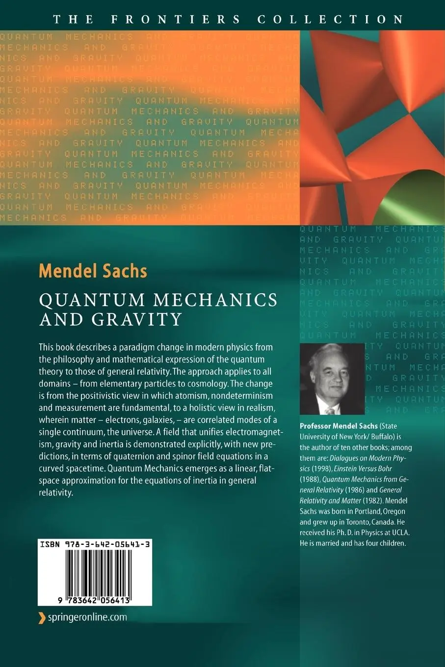 Rückseite: 9783642056413 | Quantum Mechanics and Gravity | Mendel Sachs | Taschenbuch | xiv