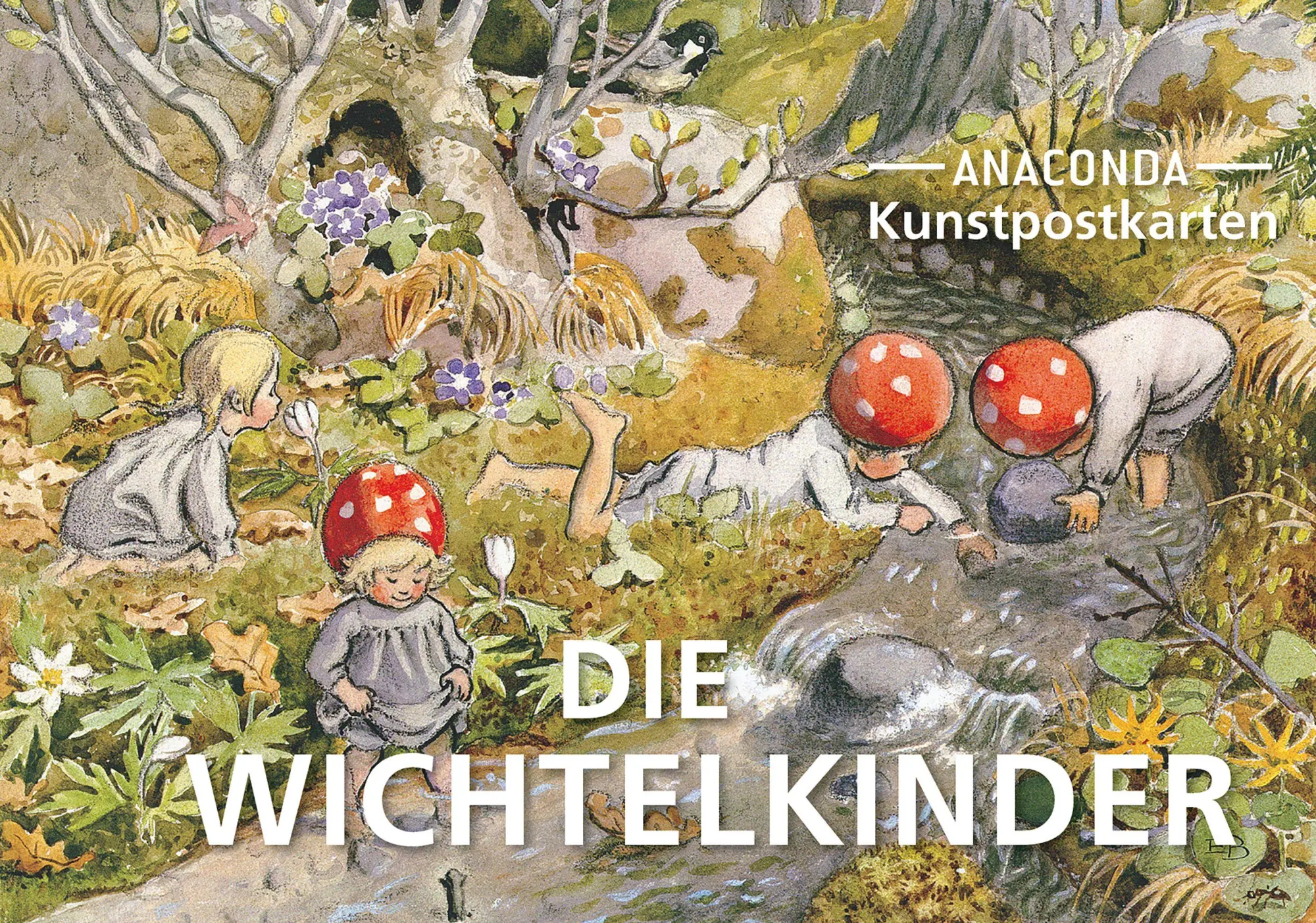 Cover: 9783730616413 | Postkarten-Set Wichtelkinder | 18 Kunstpostkarten | Elsa Beskow | Buch