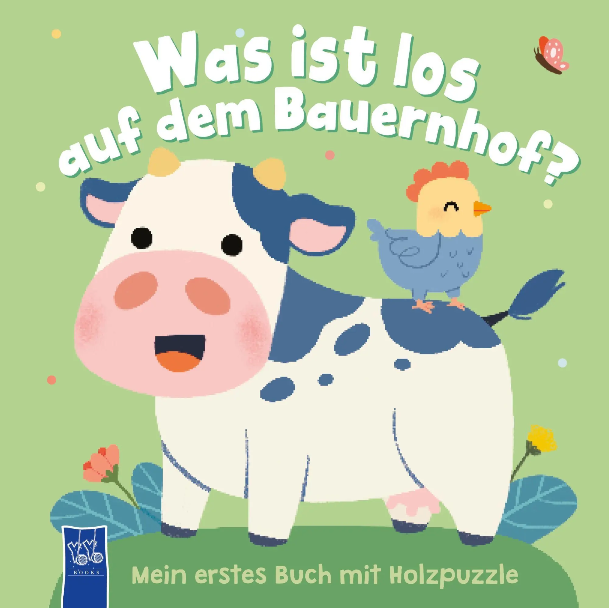 Cover: 9789465246413 | Was ist los auf dem Bauernhof? Mein erstes Buch mit Holzpuzzle | Buch