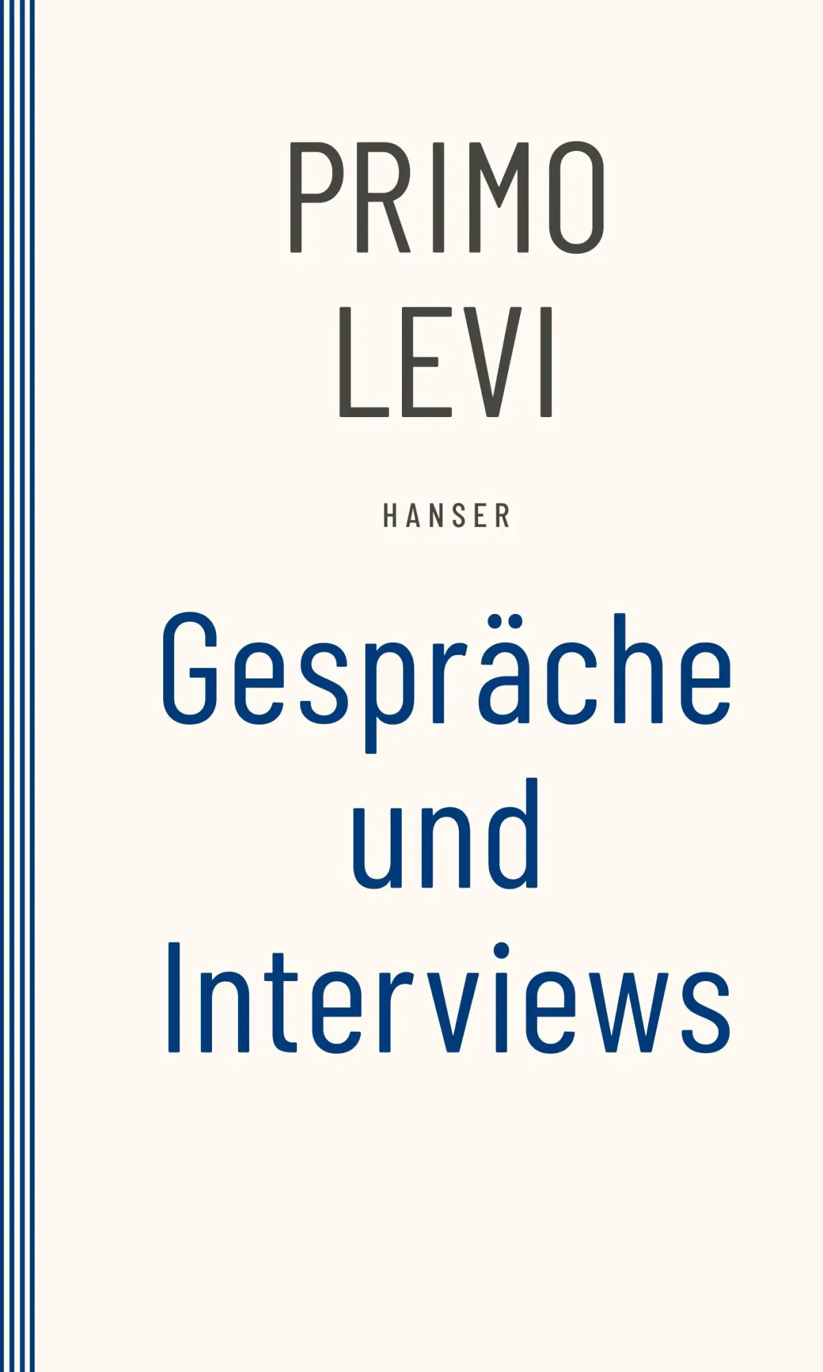 Cover: 9783446266513 | Gespräche und Interviews | Primo Levi | Taschenbuch | 290 S. | Deutsch