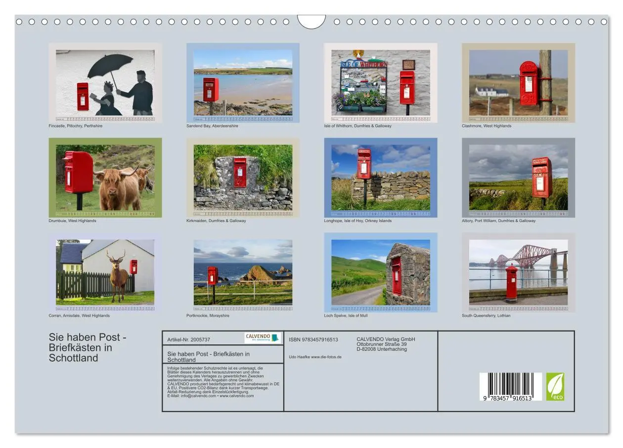 Bild: 9783457916513 | Sie haben Post - Briefkästen in Schottland (Wandkalender 2026 DIN...