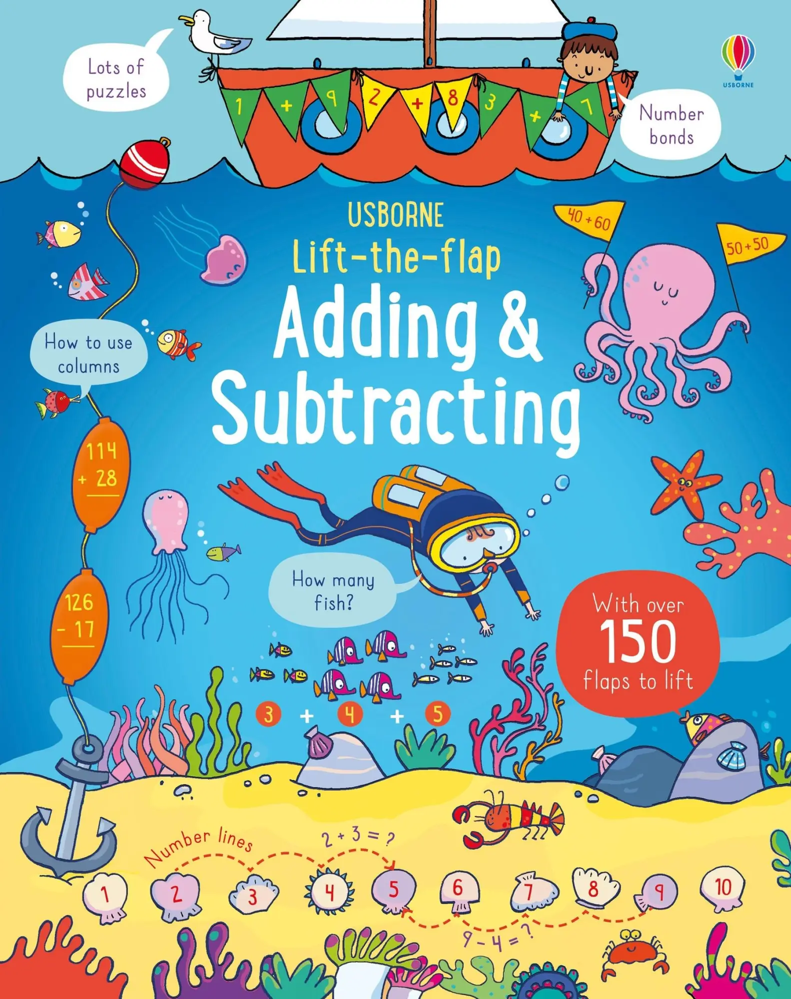 Cover: 9781474936613 | Lift the Flap Adding and Subtracting | Rosie Hore | Papp-Bilderbuch