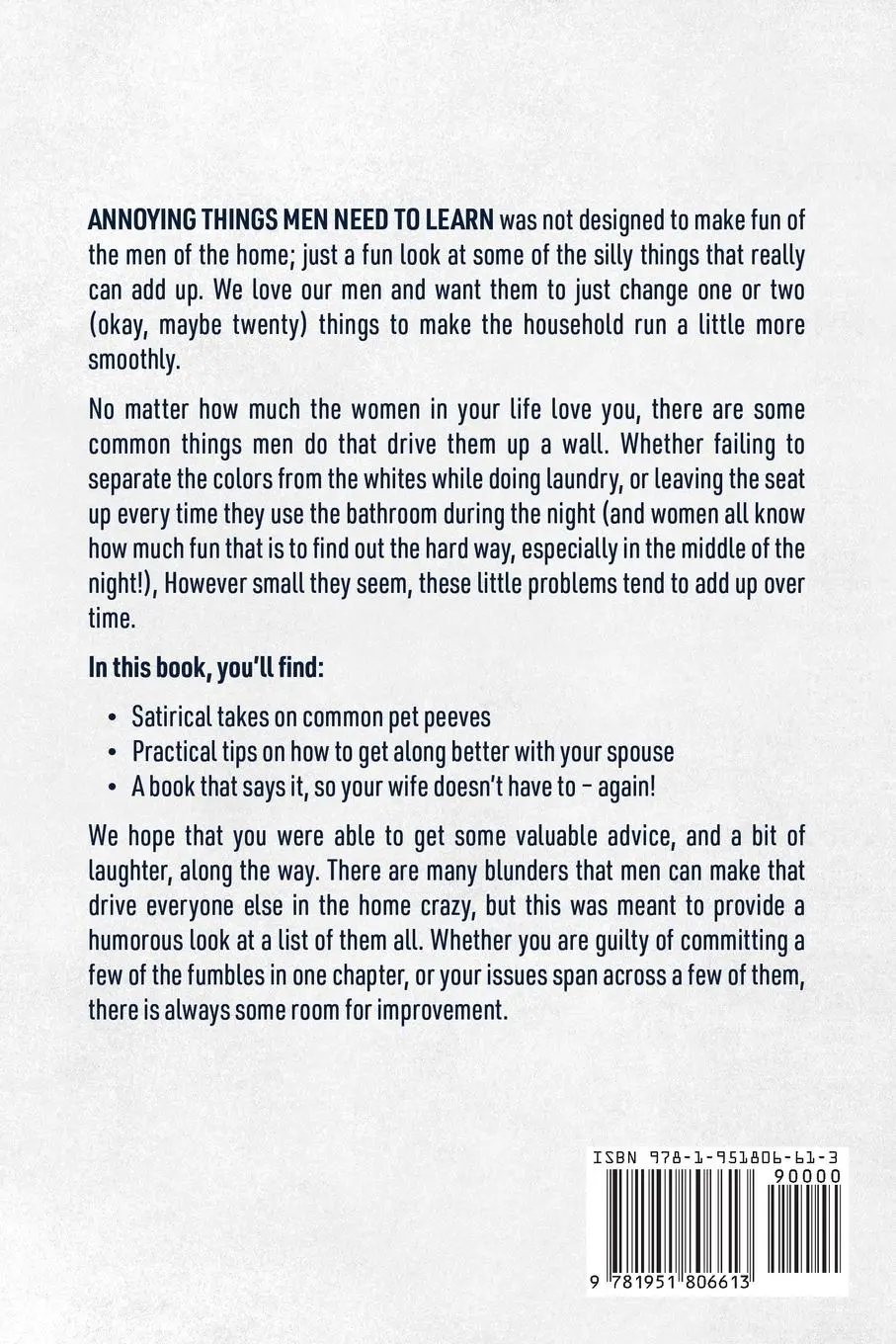 Rückseite: 9781951806613 | Annoying Things Men Need to Learn | Megan Burke | Taschenbuch | 2024