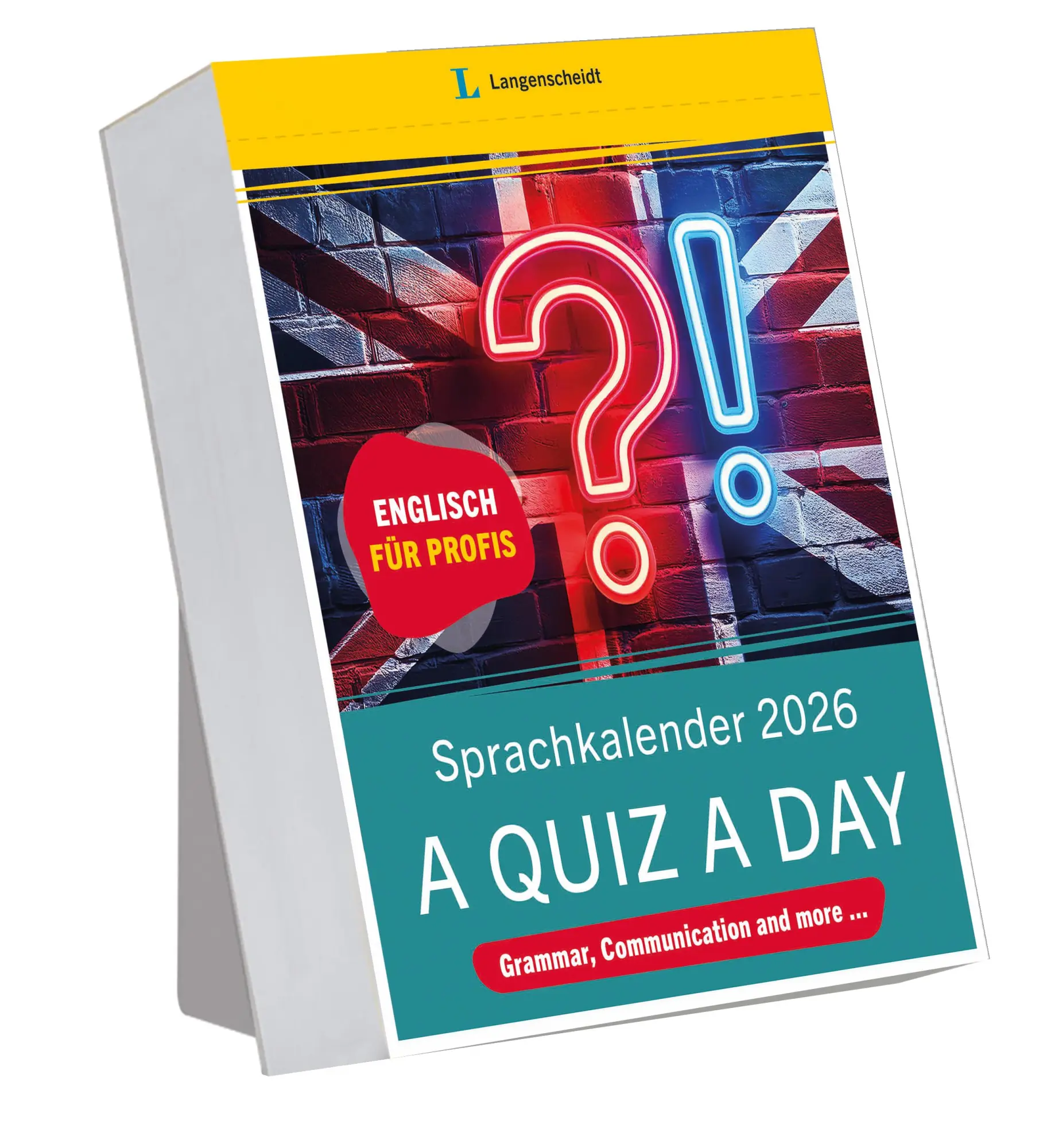 Cover: 9783125636613 | Langenscheidt Sprachkalender Englisch A Quiz a Day 2026 | Kalender