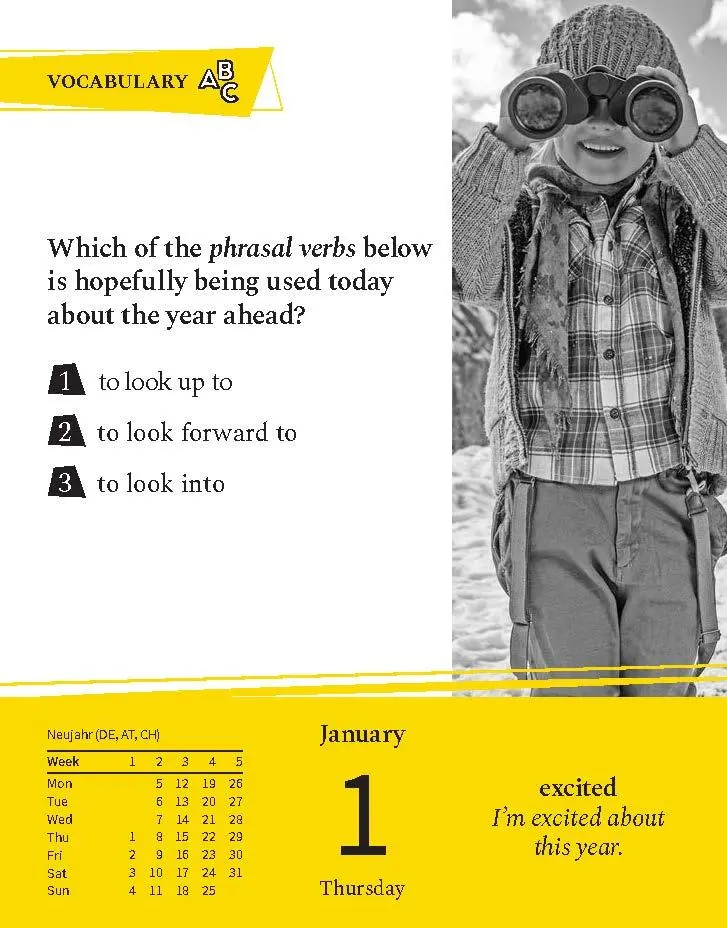 Bild: 9783125636613 | Langenscheidt Sprachkalender Englisch A Quiz a Day 2026 | Kalender