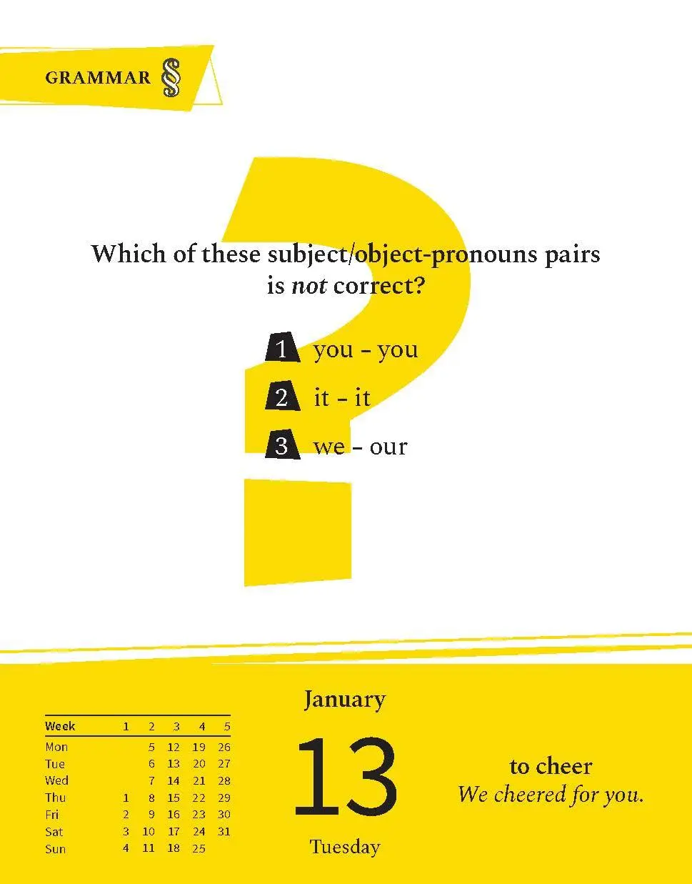 Bild: 9783125636613 | Langenscheidt Sprachkalender Englisch A Quiz a Day 2026 | Kalender
