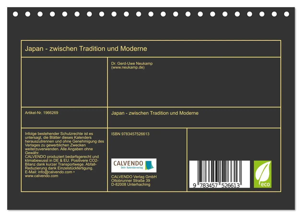 Bild: 9783457526613 | Japan - zwischen Tradition und Moderne (Tischkalender 2026 DIN A5...