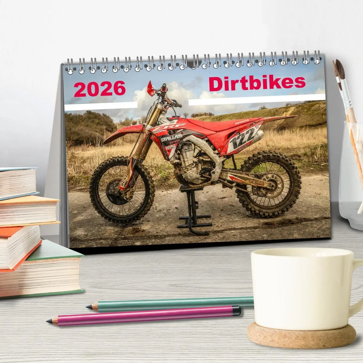 Bild: 9783457766613 | Dirtbikes 2026 (Tischkalender 2026 DIN A5 quer), CALVENDO...