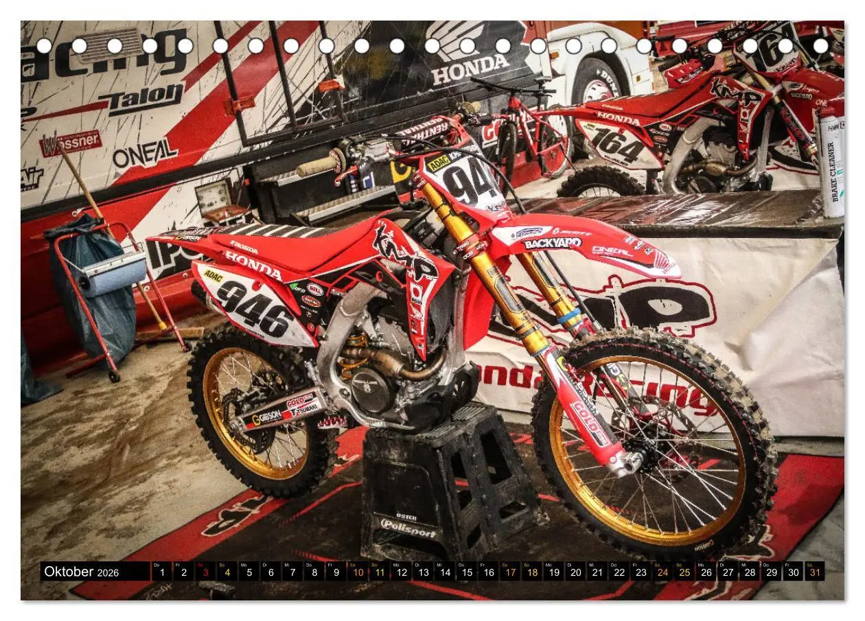 Bild: 9783457766613 | Dirtbikes 2026 (Tischkalender 2026 DIN A5 quer), CALVENDO...