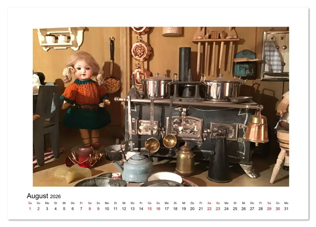 Bild: 9783516236613 | Altes Puppengeschirr (Tischkalender 2026 DIN A5 quer), CALVENDO...