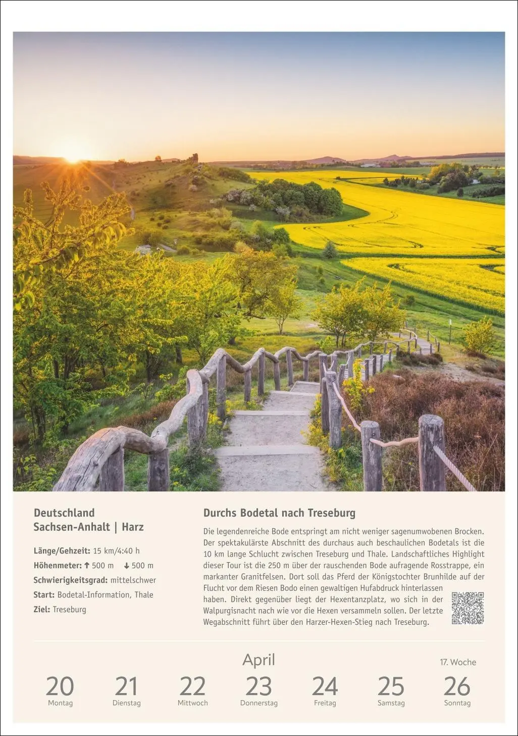 Bild: 9783840036613 | Wanderlust Wochen-Kulturkalender 2026 - 53 Touren von Sylt bis zu...