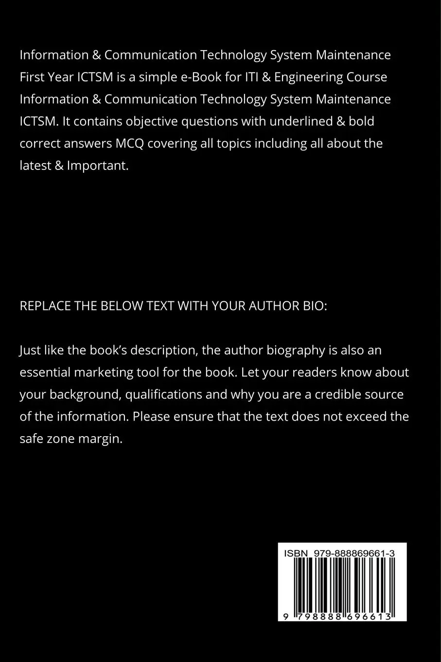 Rückseite: 9798888696613 | Information &amp; Communication Technology System Maintenance First...