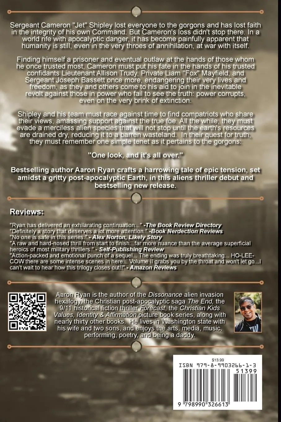 Rückseite: 9798990326613 | Dissonance | Volume II: Reckoning | Aaron Ryan | Taschenbuch | 2024