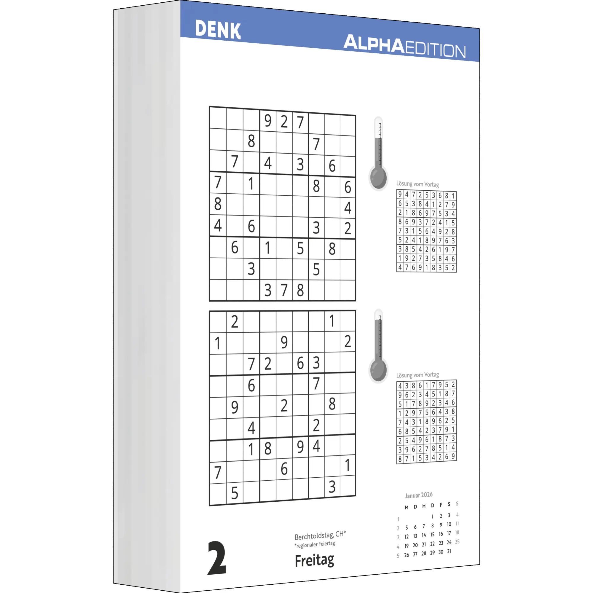 Bild: 4069095006713 | Das tägliche Sudoku 2026 - Tagesabreißkalender -14,8x21,0 -...