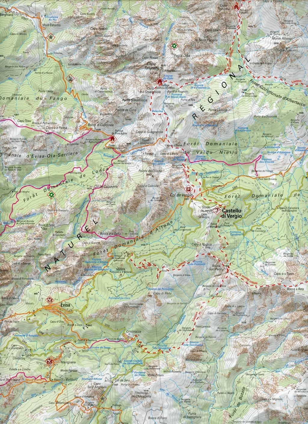 Bild: 9782723476713 | Libris Wanderkarte 08. Haute Corse (GR20) - Balagne - monte Cinto -...