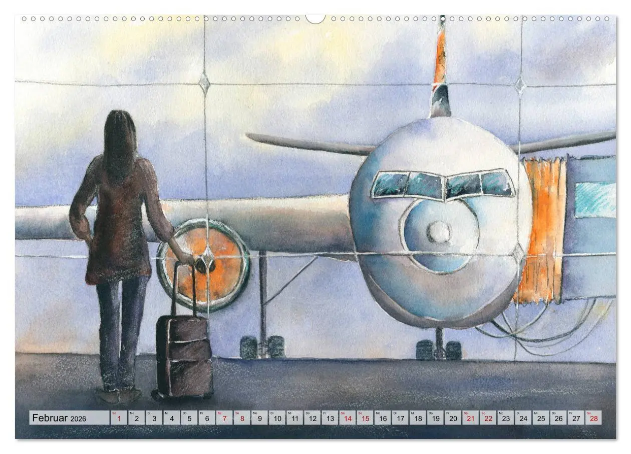 Bild: 9783457686713 | Frankfurt in Aquarell (hochwertiger Premium Wandkalender 2026 DIN...