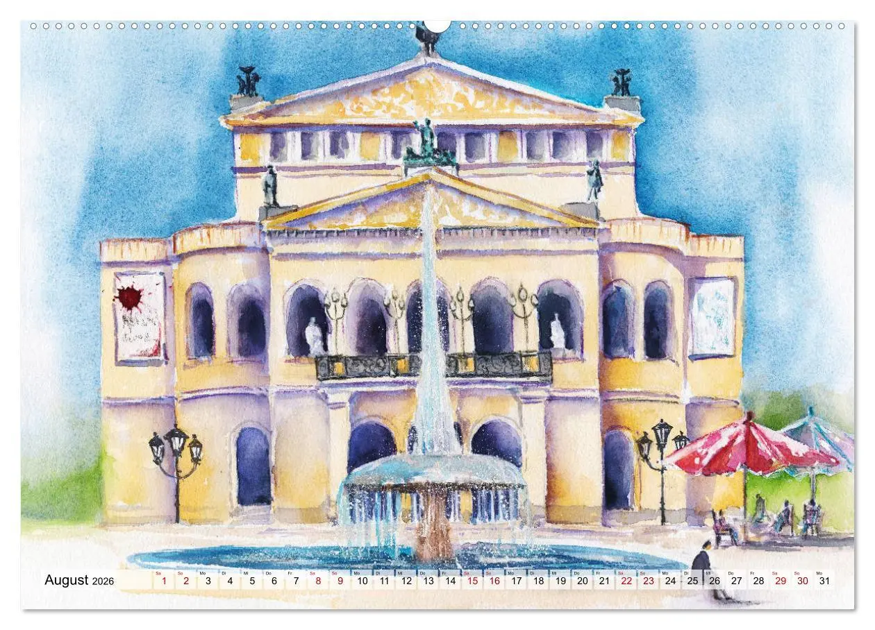 Bild: 9783457686713 | Frankfurt in Aquarell (hochwertiger Premium Wandkalender 2026 DIN...