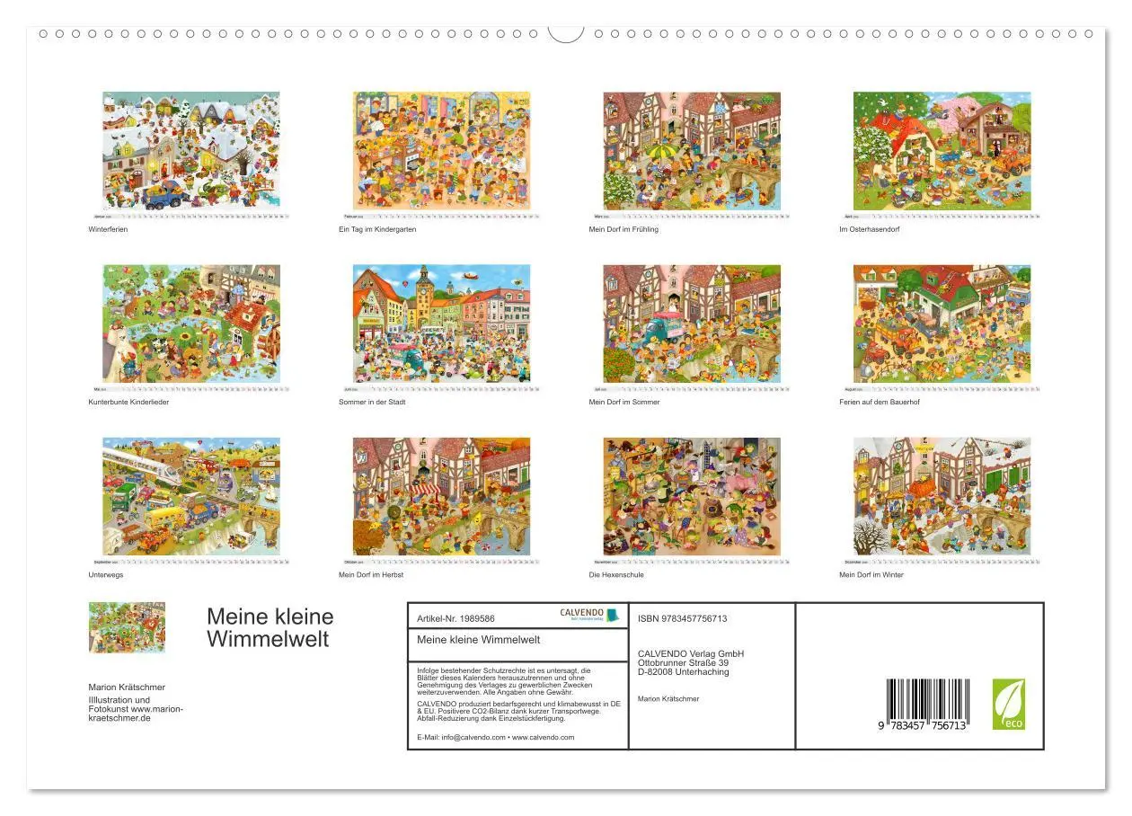 Bild: 9783457756713 | Meine kleine Wimmelwelt (hochwertiger Premium Wandkalender 2026 DIN...