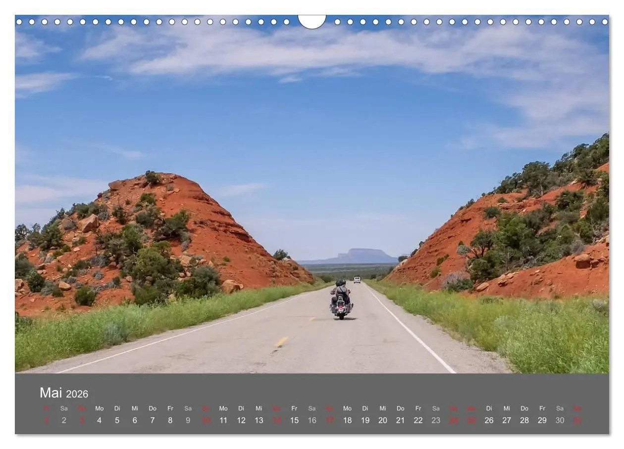 Bild: 9783457996713 | Biker Paradies - Die Canyons der USA (Wandkalender 2026 DIN A3...