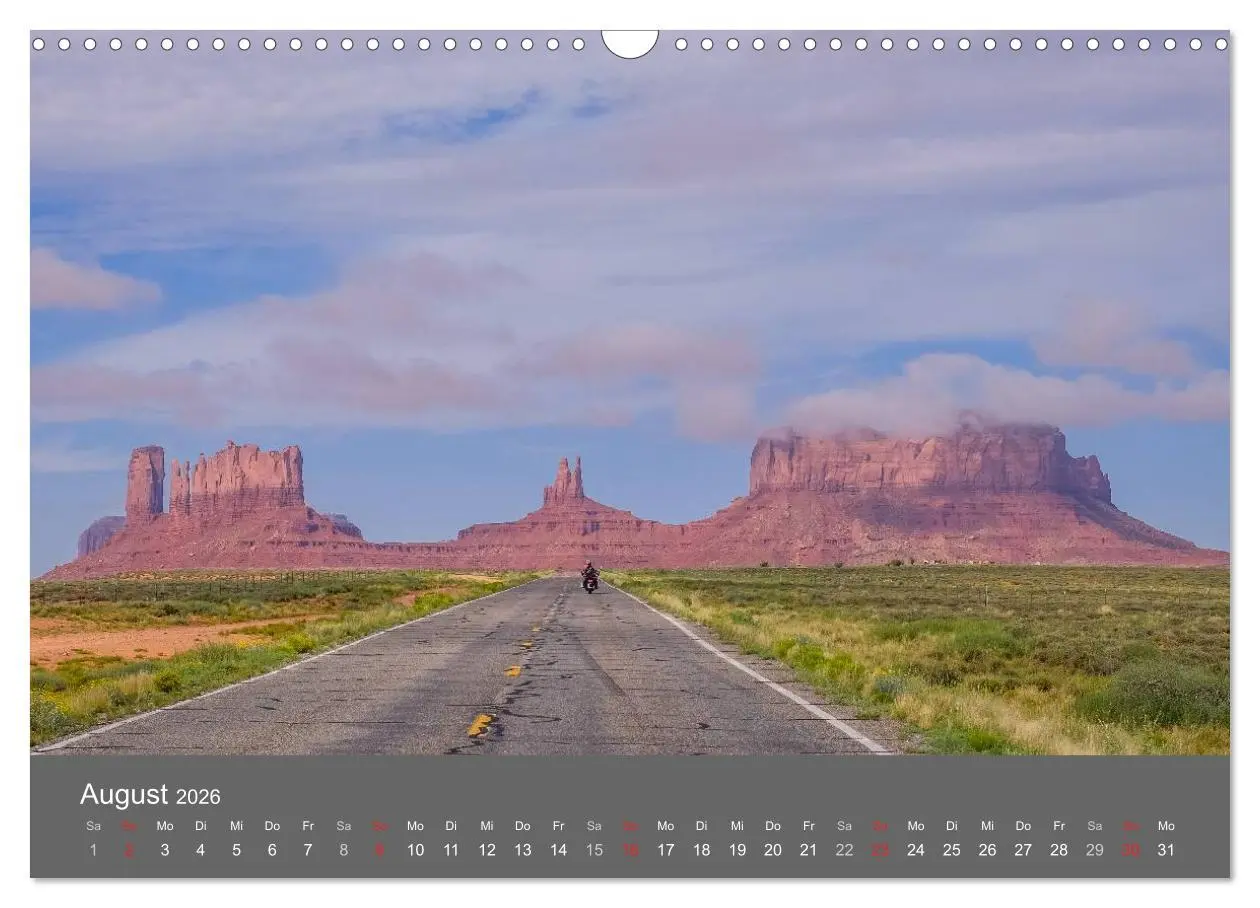 Bild: 9783457996713 | Biker Paradies - Die Canyons der USA (Wandkalender 2026 DIN A3...